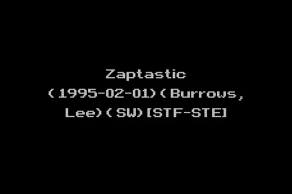 Zaptastic (1995-02-01)(Burrows, Lee)(SW)[STF-STE]