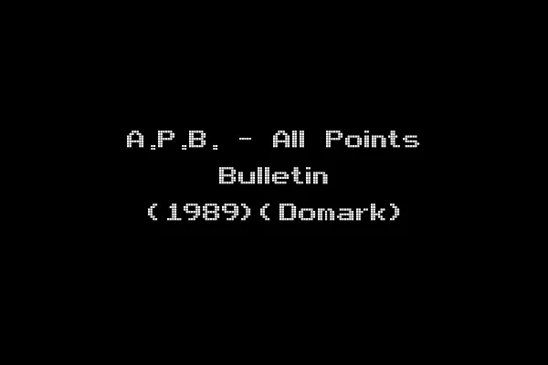 A.P.B. - All Points Bulletin (1989)(Domark)