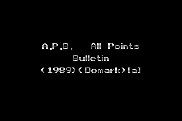 A.P.B. - All Points Bulletin (1989)(Domark)[a]