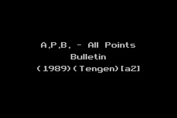 A.P.B. - All Points Bulletin (1989)(Tengen)[a2]