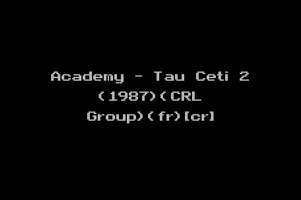Academy - Tau Ceti 2 (1987)(CRL Group)(fr)[cr]