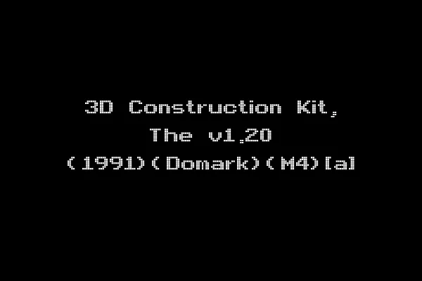 3D Construction Kit, The v1.20 (1991)(Domark)(M4)[a]