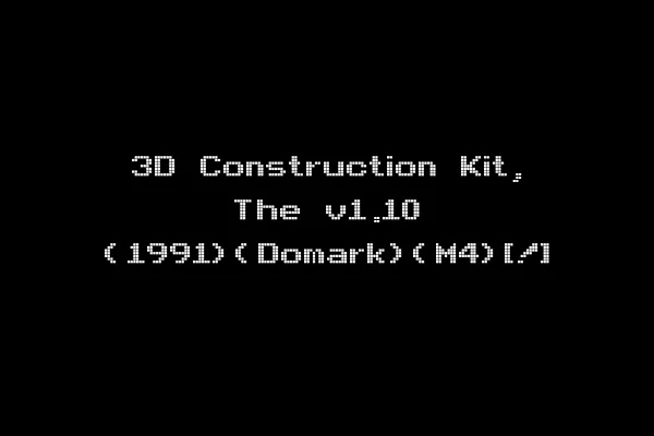 3D Construction Kit, The v1.10 (1991)(Domark)(M4)[!]