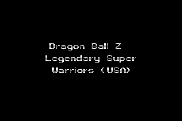 Dragon Ball Z - Legendary Super Warriors (USA)