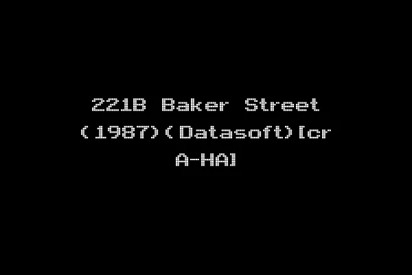 221B Baker Street (1987)(Datasoft)[cr A-HA]
