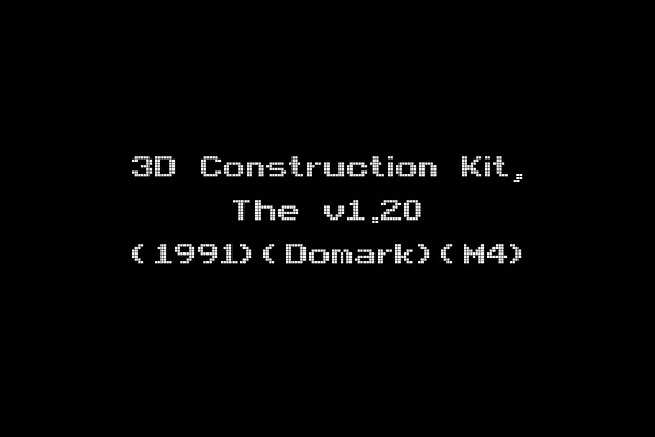 3D Construction Kit, The v1.20 (1991)(Domark)(M4)