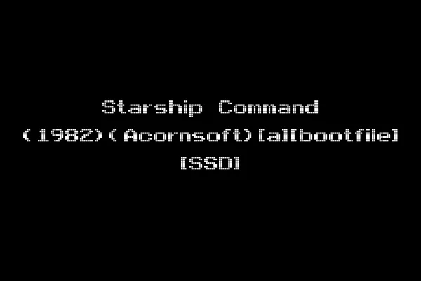 Starship Command (1982)(Acornsoft)[a][bootfile] [SSD]