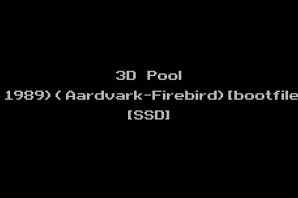 3D Pool (1989)(Aardvark-Firebird)[bootfile] [SSD]