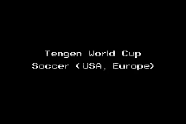 Tengen World Cup Soccer (USA, Europe)