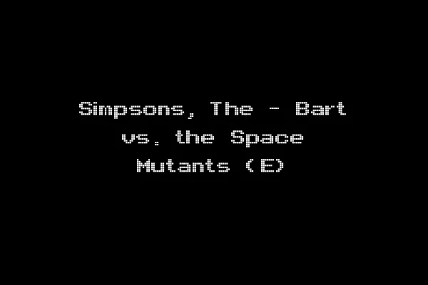 Simpsons, The - Bart vs. the Space Mutants (E)