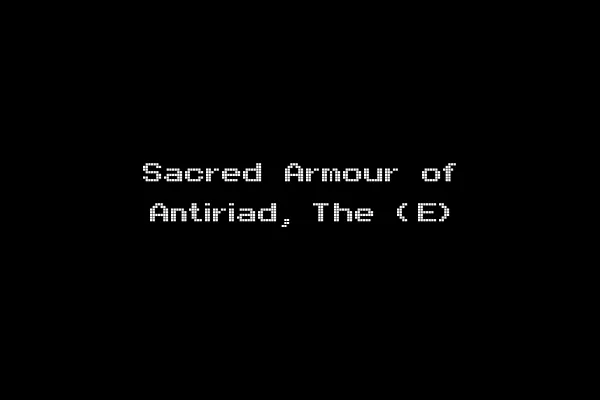 Sacred Armour of Antiriad, The (E)