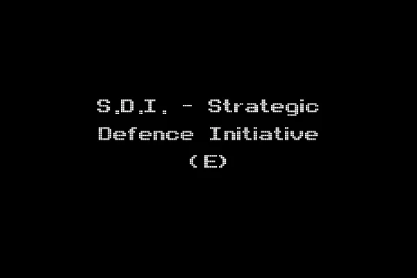 S.D.I. - Strategic Defence Initiative (E)