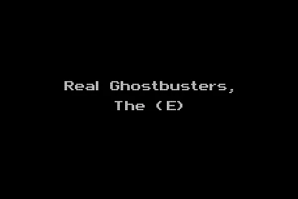 Real Ghostbusters, The (E)
