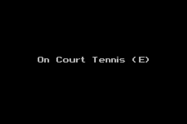 On Court Tennis (E)