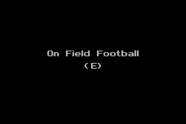 On Field Football (E)