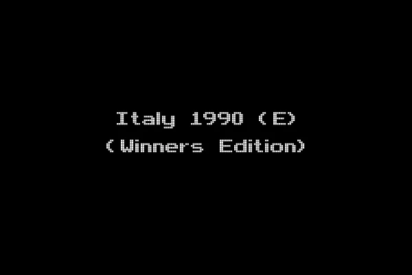 Italy 1990 (E) (Winners Edition)