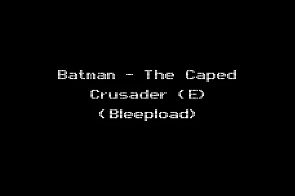 Batman - The Caped Crusader (E) (Bleepload)