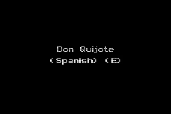 Don Quijote (Spanish) (E)