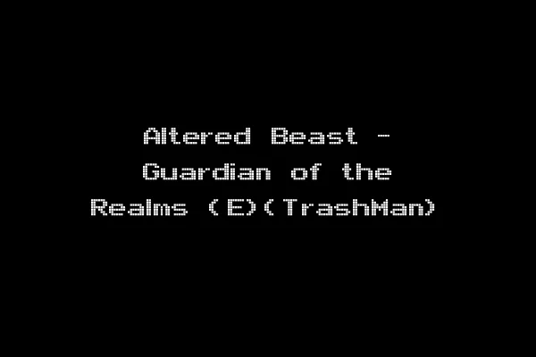 Altered Beast - Guardian of the Realms (E)(TrashMan)