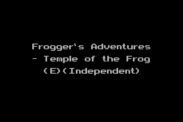 Frogger's Adventures - Temple of the Frog (E)(Independent)