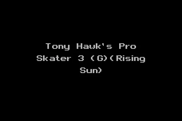 Tony Hawk's Pro Skater 3 (G)(Rising Sun)