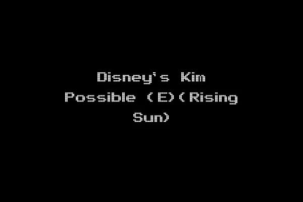 Disney's Kim Possible (E)(Rising Sun)