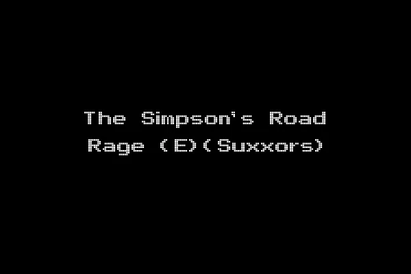 The Simpson's Road Rage (E)(Suxxors)