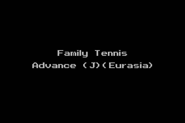 Family Tennis Advance (J)(Eurasia)