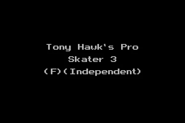 Tony Hawk's Pro Skater 3 (F)(Independent)