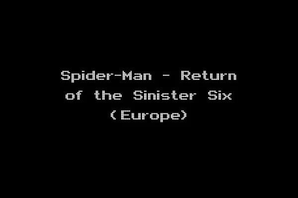 Spider-Man - Return of the Sinister Six (Europe)