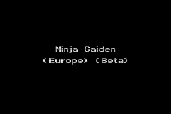 Ninja Gaiden (Europe) (Beta)