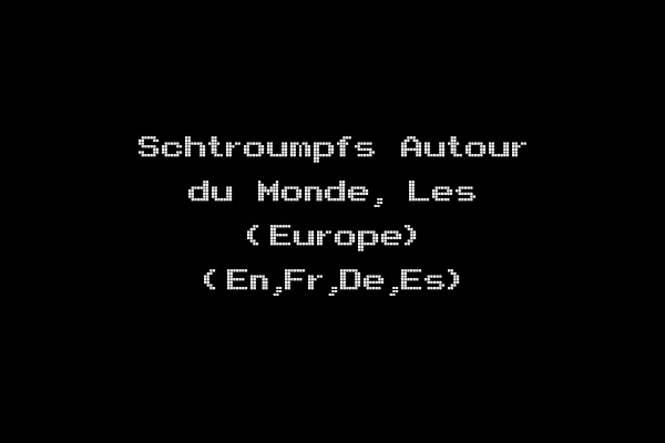 Schtroumpfs Autour du Monde, Les (Europe) (En,Fr,De,Es)