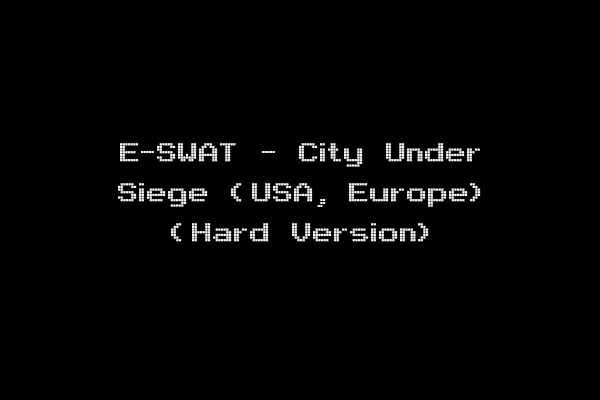 E-SWAT - City Under Siege (USA, Europe) (Hard Version)