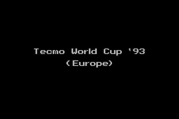 Tecmo World Cup '93 (Europe)