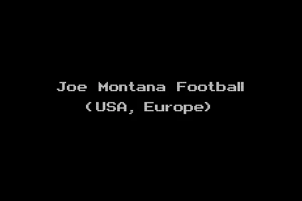 Joe Montana Football (USA, Europe)