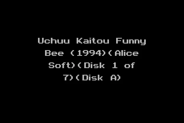 Uchuu Kaitou Funny Bee (1994)(Alice Soft)(Disk 1 of 7)(Disk A)