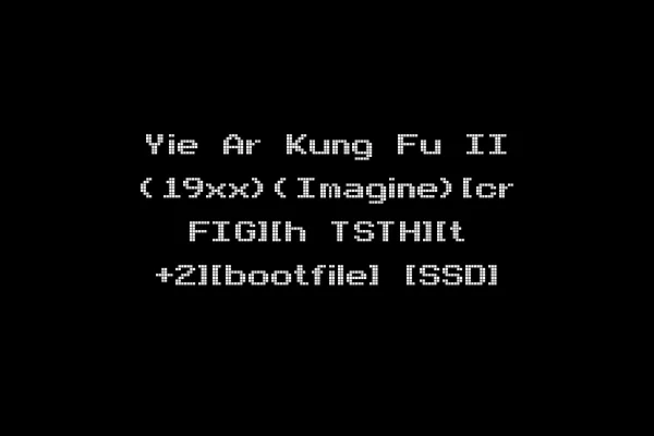 Yie Ar Kung Fu II (19xx)(Imagine)[cr FIG][h TSTH][t +2][bootfile] [SSD]