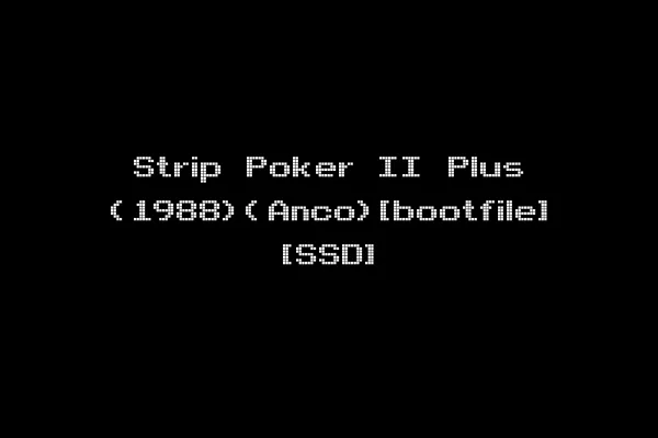Strip Poker II Plus (1988)(Anco)[bootfile] [SSD]