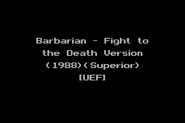 Barbarian - Fight to the Death Version (1988)(Superior) [UEF]