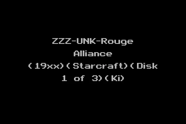 ZZZ-UNK-Rouge Alliance (19xx)(Starcraft)(Disk 1 of 3)(Ki)