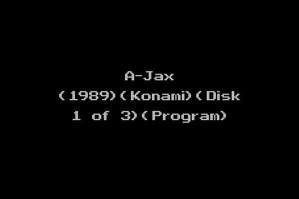 A-Jax (1989)(Konami)(Disk 1 of 3)(Program)