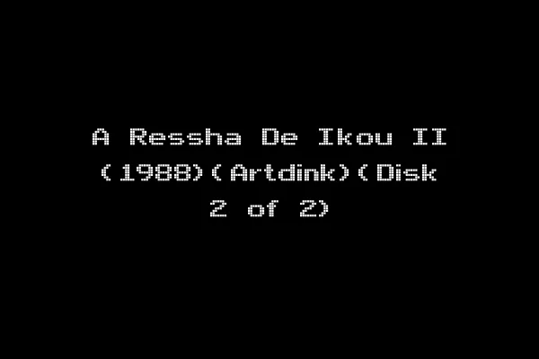 A Ressha De Ikou II (1988)(Artdink)(Disk 2 of 2)