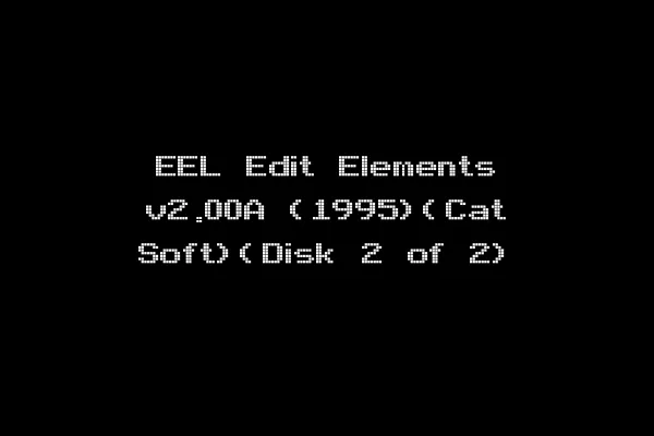 EEL Edit Elements v2.00A (1995)(Cat Soft)(Disk 2 of 2)