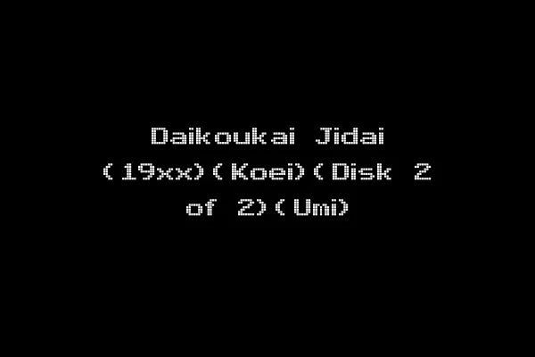 Daikoukai Jidai (19xx)(Koei)(Disk 2 of 2)(Umi)