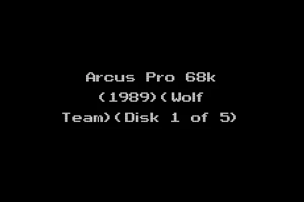 Arcus Pro 68k (1989)(Wolf Team)(Disk 1 of 5)