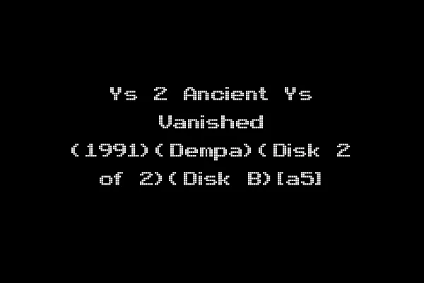 Ys 2 Ancient Ys Vanished (1991)(Dempa)(Disk 2 of 2)(Disk B)[a5]