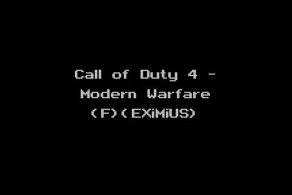 Call of Duty 4 - Modern Warfare (F)(EXiMiUS)