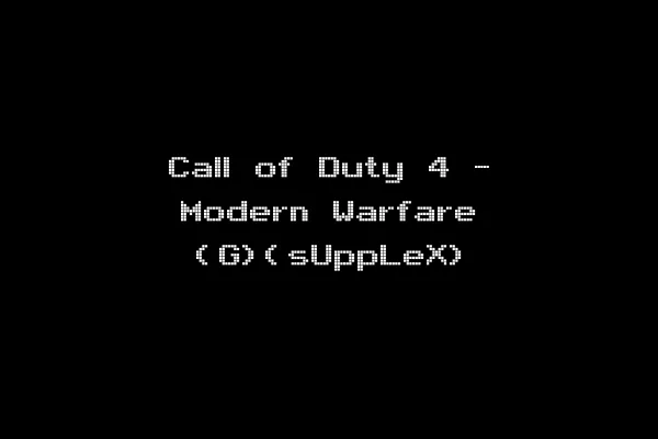 Call of Duty 4 - Modern Warfare (G)(sUppLeX)