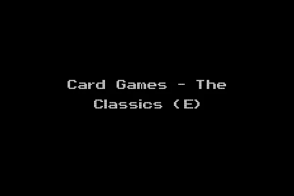 Card Games - The Classics (E)