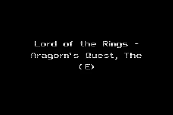 Lord of the Rings - Aragorn's Quest, The (E)